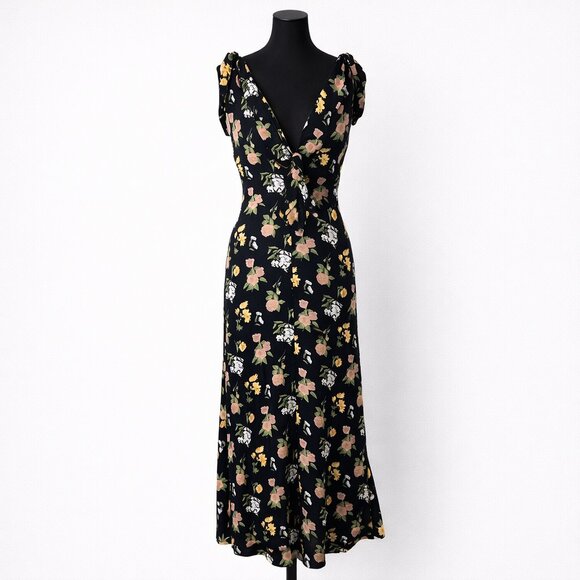 Reformation Dresses & Skirts - Reformation Harper Midi Dress 6 Sylvie Floral Print Viscose Wedding Guest Boho